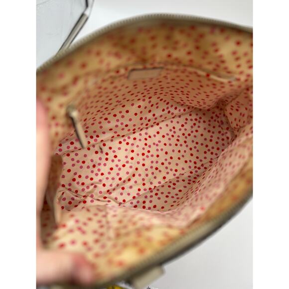 Kate Spade Porcelain Bone Wellesley Rachelle Dome Leather Handbag Satchel - Picture 10 of 12